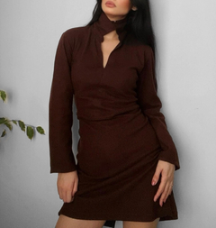 Vestido marrom CGC