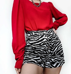 Short animal print zebra - loja online