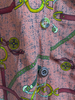 camisa floral terracota - comprar online