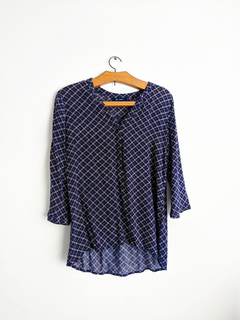 Blusa azul - Brechó Flash Back