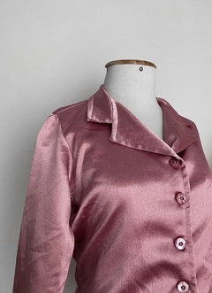 Camisa acetinada