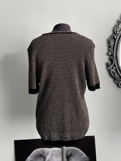 Blusa tricot fio lurex - Brechó Flash Back