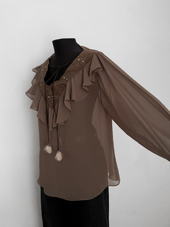 Blusa marrom CGC - loja online