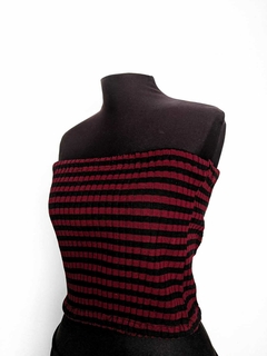 Top cropped listrado - loja online