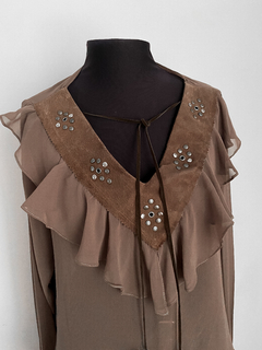 Blusa marrom CGC - comprar online