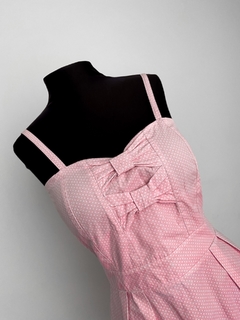 Vestido rosa póa rosa