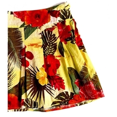 Saia floral amarela - comprar online