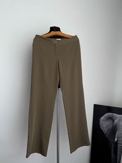 Calça alfaiataria verde musgo - comprar online