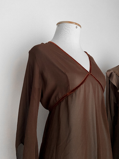 Vestido marrom CGC - loja online
