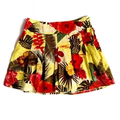 Saia floral amarela