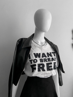 T-shirt zara coleção Queen na internet