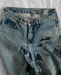Calça jeans violão - Brechó Flash Back