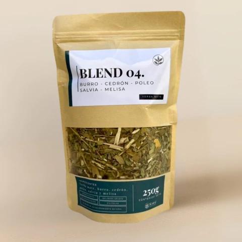 Blend 04 – Yerba Mate con Burro, Cedrón, Poleo, Salvia y Melisa | 250 g - comprar online