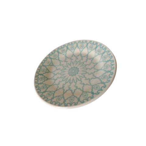 Prato De Porcelana Sobremesa Decorado Donna Mandala Biona Oxford