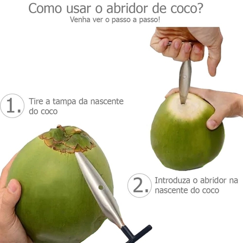 Furador De Coco Em Aço Inox Clink