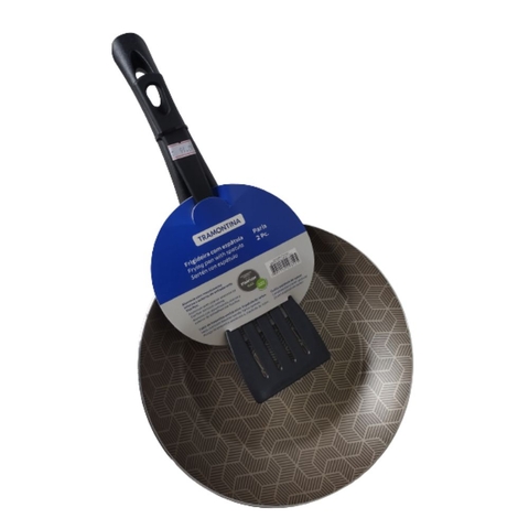 Conjunto Frigideira Antiaderente Com Espátula 24 Cm 1,2 litros Paris Tramontina