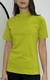T-SHIRT GOLA ALTA LINHA BASIC - VERDE PISTACHE - comprar online