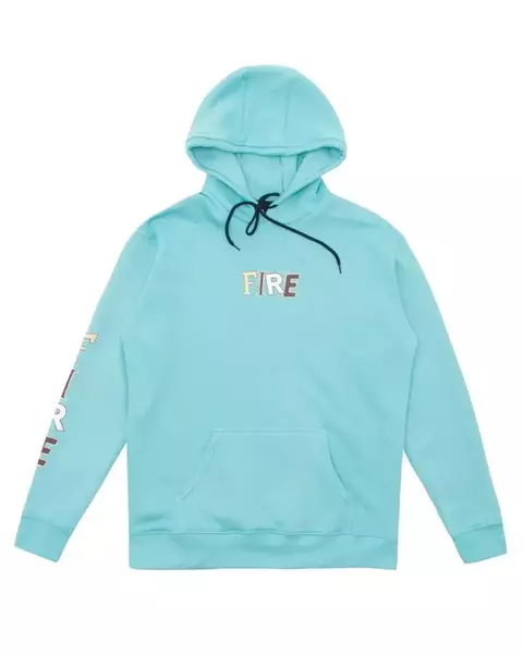 Moletom FIRE Random Letters (Azul Claro)