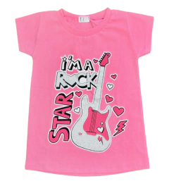 Remera Manga Corta I'm a Rock Star - mechugutierrezkids
