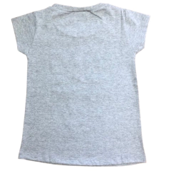 Remera Manga Corta LOVE Gris - mechugutierrezkids