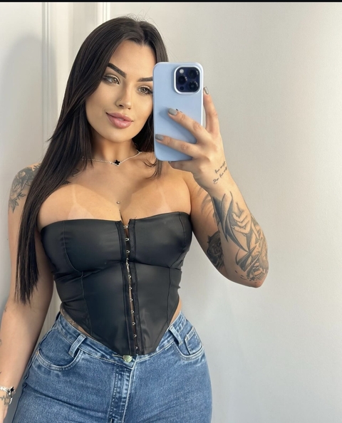 CORSET CROPPED COURO FAKE PRETO - ATRATIVALOOKS MODA FEMININA