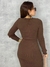 VESTIDO MANGA LONGA NO TRICO JU