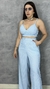 CONJUNTO CALÇA E CROPPED LISTRADO ROMA - Selma Braga Modas