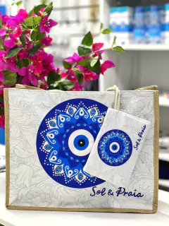 Bolsa de juta com necessaire - loja online