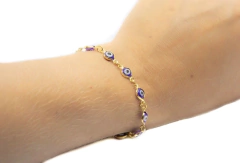Pulseira blue eye folheada - comprar online