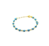 Pulseira folheada medium blue