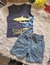 Conjunto Infantil Tam 3T Regata Tip Top mais Bermuda Jeans Menino