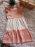 Vestido Infantil Bicolor Tam 6 Menina
