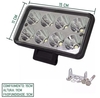 FAROL MILHA 8 LED 48W RETANGULAR CAMINHÃO CAMINHÃO TRATOR - comprar online
