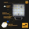 FAROL AUXILIAR 16 LED 48W QUADRADO PARA MAQUINAS AGRICOLAS - loja online
