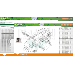 Imagem do KIT 06 VÁLVULAS + 1 JOGO DE REPARO JP-150 PULVERIZADOR JACTO