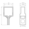 ABRACADEIRA P/ TUBO DO PULVERIZADOR JACTO QUADRADO 38 MM - comprar online