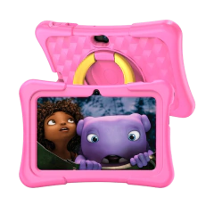 Imagem do Tablet K7 Pro Kids (PRITOM) com Capa de Silicone Anti-Queda