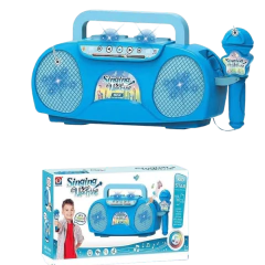 Karaokê com Microfone e Efeito de Luzes (Estrela Infantil) - Presentes Mais