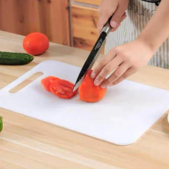 Multiuso PVC Branca Tábua de Cozinha Para Cortar e Fatiar Carnes e Legumes Placa Culinária Média 33 x 20 cm Ingá