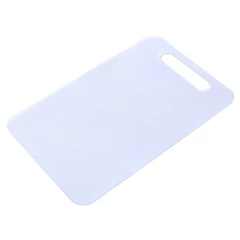Multiuso PVC Branca Tábua de Cozinha Para Cortar e Fatiar Carnes e Legumes Placa Culinária Média 33 x 20 cm Ingá