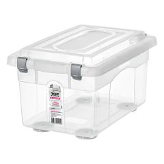 Kit 2 Organizador Plástico 4,30 Litros Jogo 2 Caixa Organizadora Média 4300ml Conjunto Organizador De Cosméticos e Papelaria Caixa Top Stock Sanremo na internet