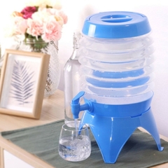 Suqueira Portátil Dispenser de Água e Suco Sanfonado Retrátil e Dobrável Capacidade de 5,5 Litros Color Futuro Casa - loja online