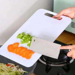Multiuso PVC Branca Tábua de Cozinha Para Cortar e Fatiar Carnes e Legumes Placa Culinária Média 33 x 20 cm Ingá - loja online