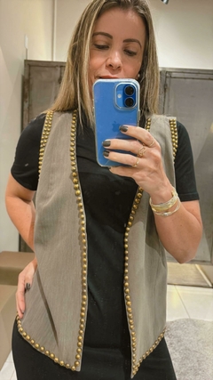 Colete Bordado Tachas Selva Feminino - comprar online