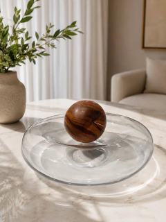 Centro de Mesa em Vidro Transparente - comprar online