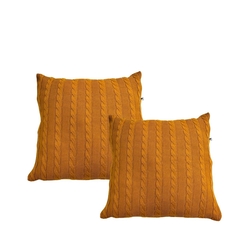 Manta sofá Tricô Pezeira cama Queen com 2 capas de almofadas - comprar online