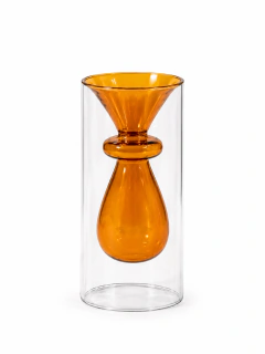 Vaso em vidro duplo