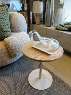 Mesa Lateral em Travertino - comprar online