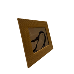 Porta Retrato Revestimento PU Caramelo - comprar online