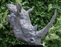 Escultura Cabeça de Rinoceronte